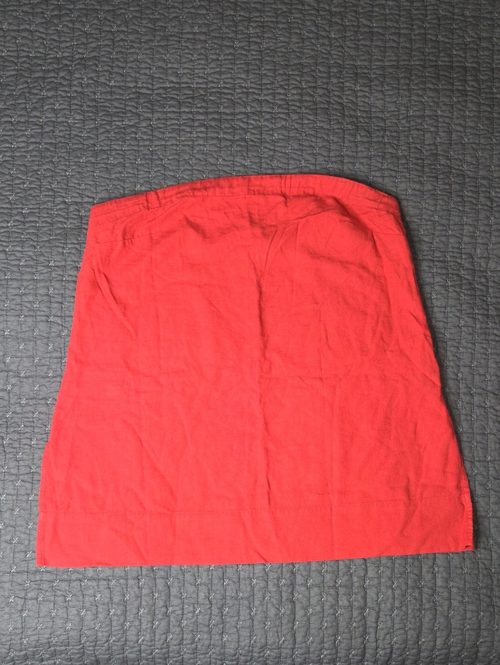 GAP Linen Blend Strapless Tube Top NWT Red
